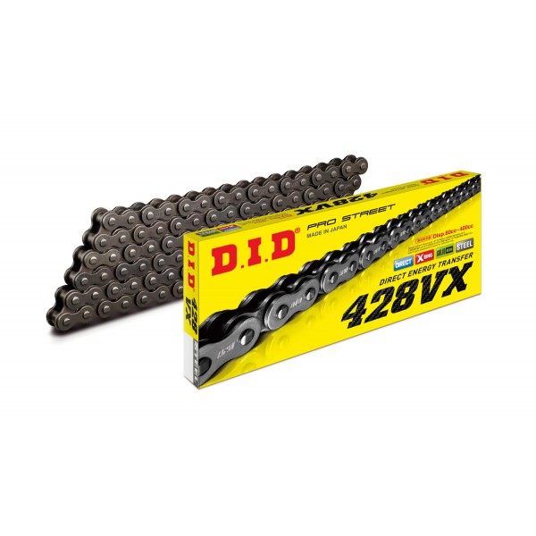 D.I.D. CHAIN 428VX Motorcycle Chain, Clip Link