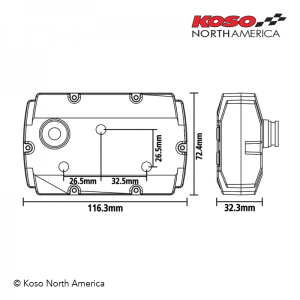 KOSO RX-3 TFT Multi-Function Meter