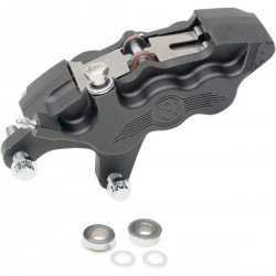 PERFORMANCE MACHINE Differential Bore 6-piston caliper, front left, black ops, for 11.5" rotors