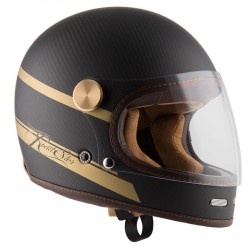 BY CITY Roadster II Carbon Gold Strike - Motorcycle Helmet