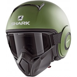 SHARK Street-Drak Green Matt - jet helmet