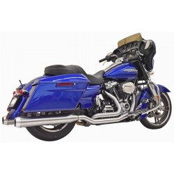 BASSANI True-Dual Stainless System for 2017-2021 Bagger