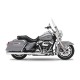 KESSTECH FL-Double Slip-ons Chrome for Harley Davidson Touring M8 107, Billet Round End Cap