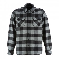 DICKIES New Sacramento Flannel Shirt, Grey Melange
