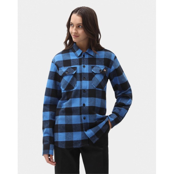 DICKIES New Sacramento Flannel Shirt, Blue