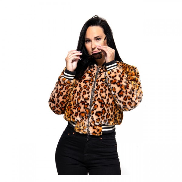 QUEEN KEROSIN Woman Jacket Leopard