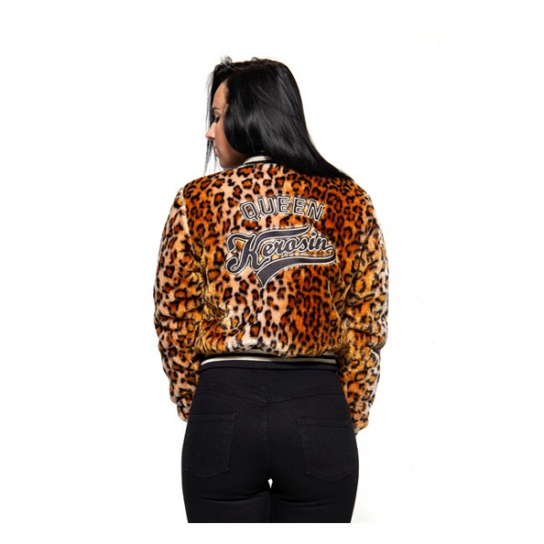 QUEEN KEROSIN Woman Jacket Leopard