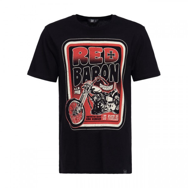 KING KEROSIN  Red Baron Speedshop T-Shirt
