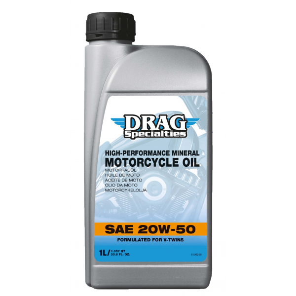 DRAG SPECIALTIES High Performance Mineral Motorcycle Oil SAE 20W-50