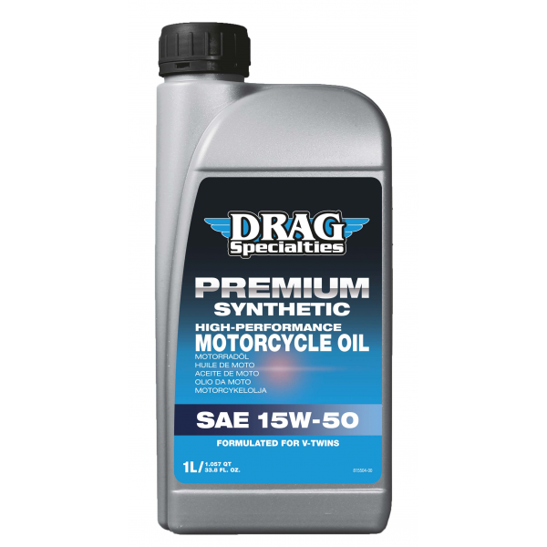 DRAG SPECIALTIES Premium Synthetic High Performance Motorcycle Oil SAE 15W-50